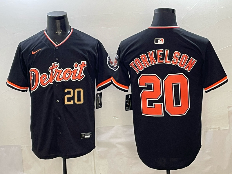 Men Detroit Tigers #20 Torkelson black Game Nike MLB Jersey03210010157